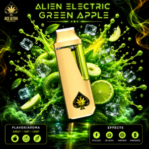 Alien Electric Green Apple Ace Ultra Mini Gen 4 – 2G Hybrid Disposable Vape