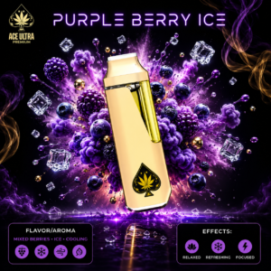 Purple Berry Ice Ace Ultra Mini Gen 4 – 2G Hybrid Disposable Vape