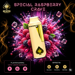 Special Raspberry Crave Ace Ultra Mini Gen 4 – 2G Sativa Disposable Vape